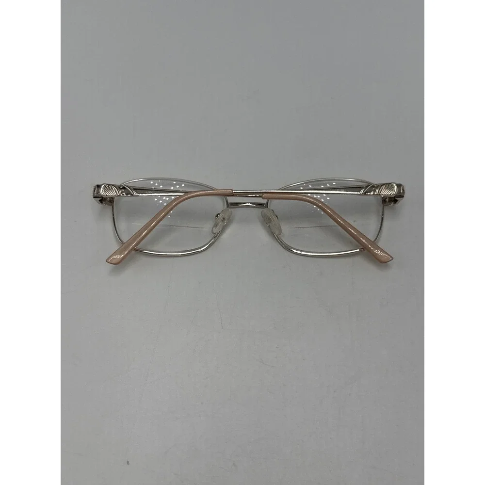 Modern Amelia Gold Tone Metal Eyeglass Frames 54-19-135 Rectangular